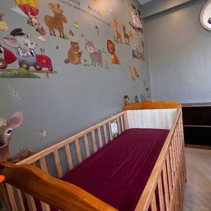 Waterproof Maroon Crib Mattress Protector Sheet