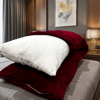 Maroon Pillow Protector (Pack Of 2)
