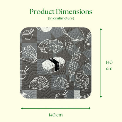 Baby Fish Print Picnic Mat