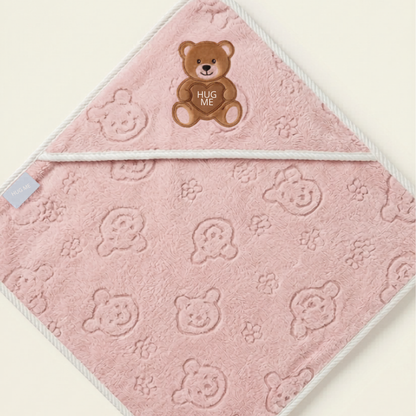 Pink Teddy Hooded Towel