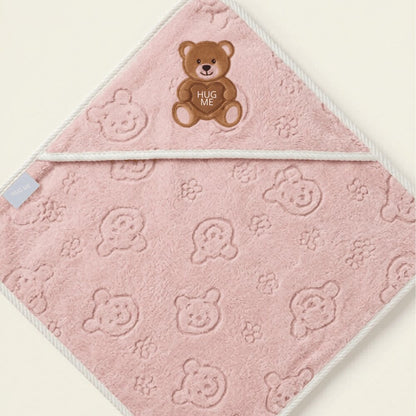 Pink Teddy Hooded Towel