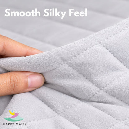 Waterproof Quilted Mattress Protector (White)