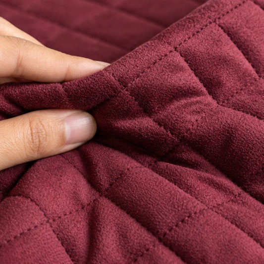 Waterproof Quilted Mattress Protector (Maroon)