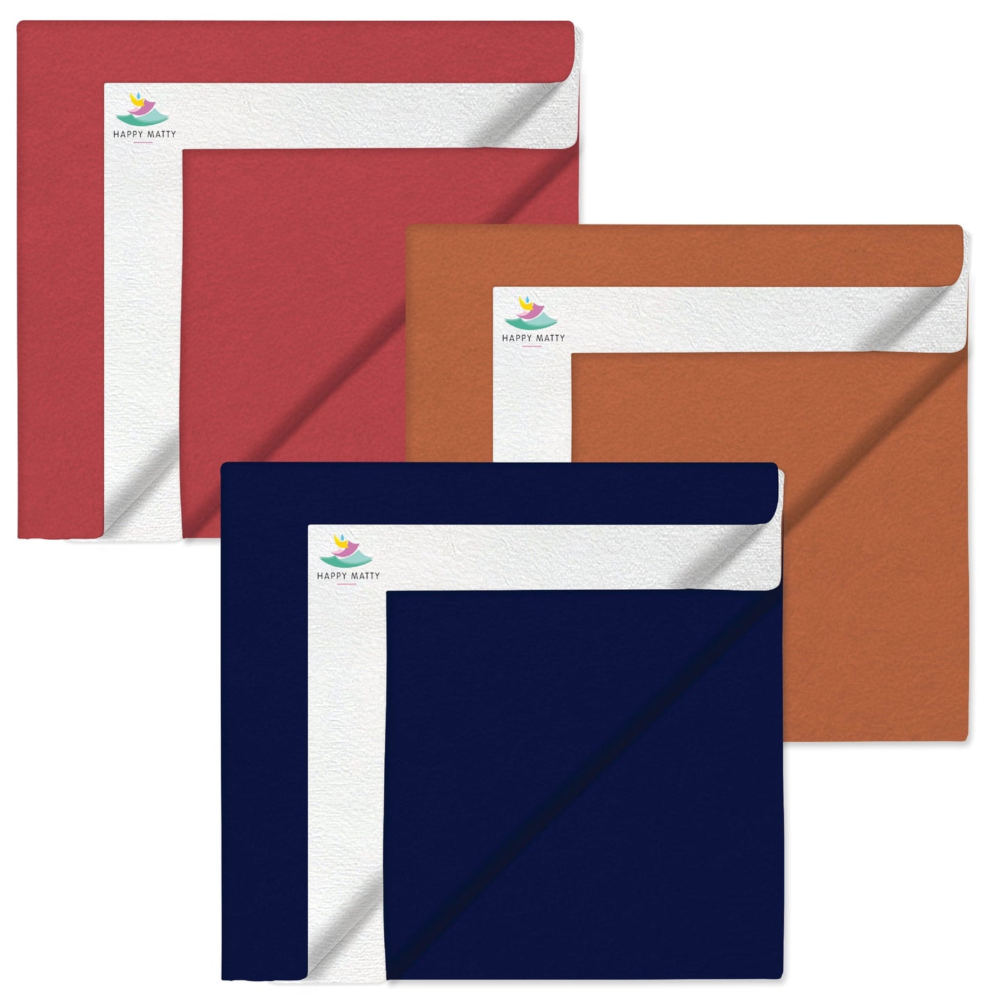 Salmon Rose + Royal Blue + Grey Dry Sheet (Pack of 3)