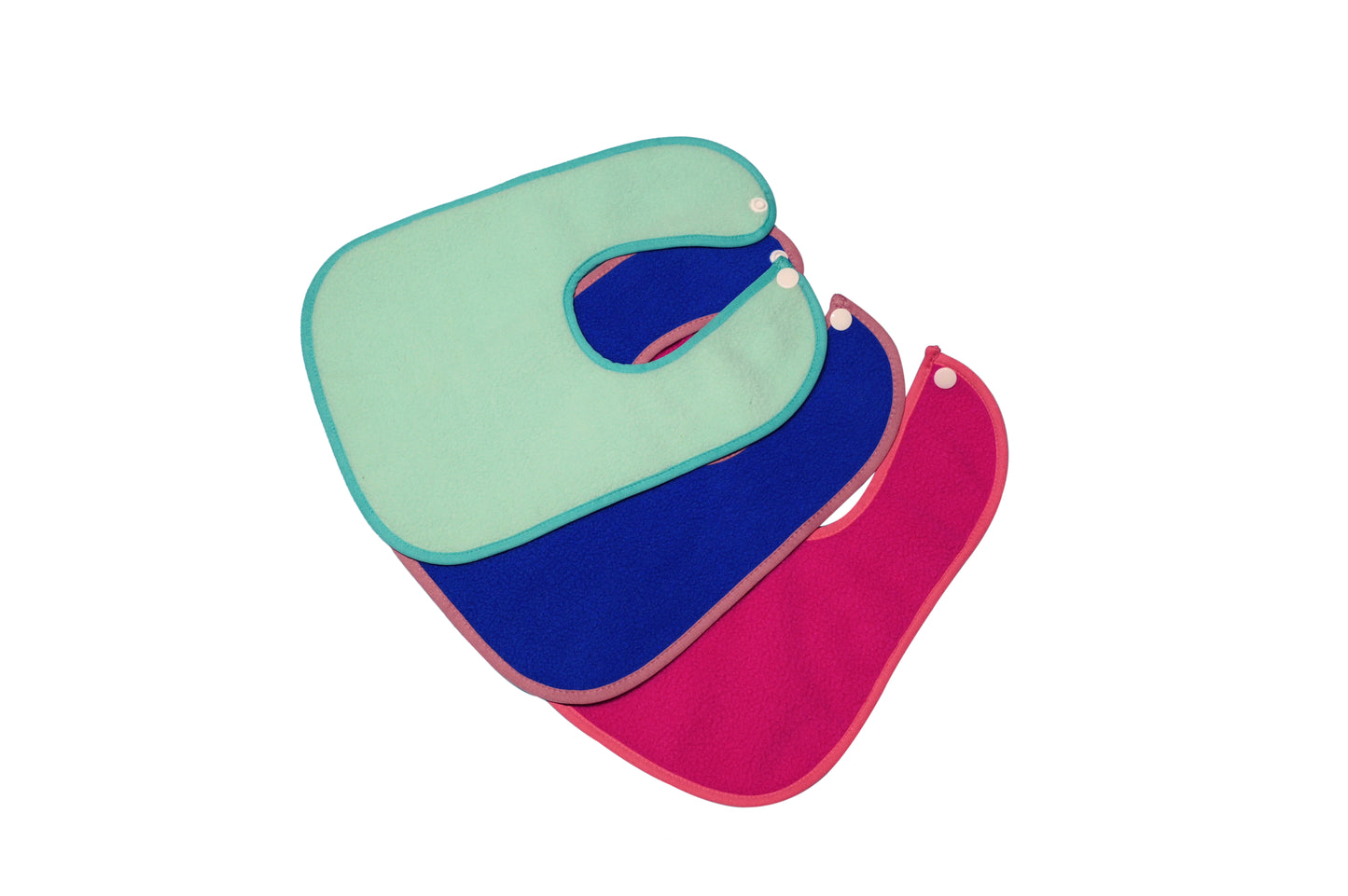 Dark Blue + Red + Royal Blue - Absorbent Bibs (Pack of 3)