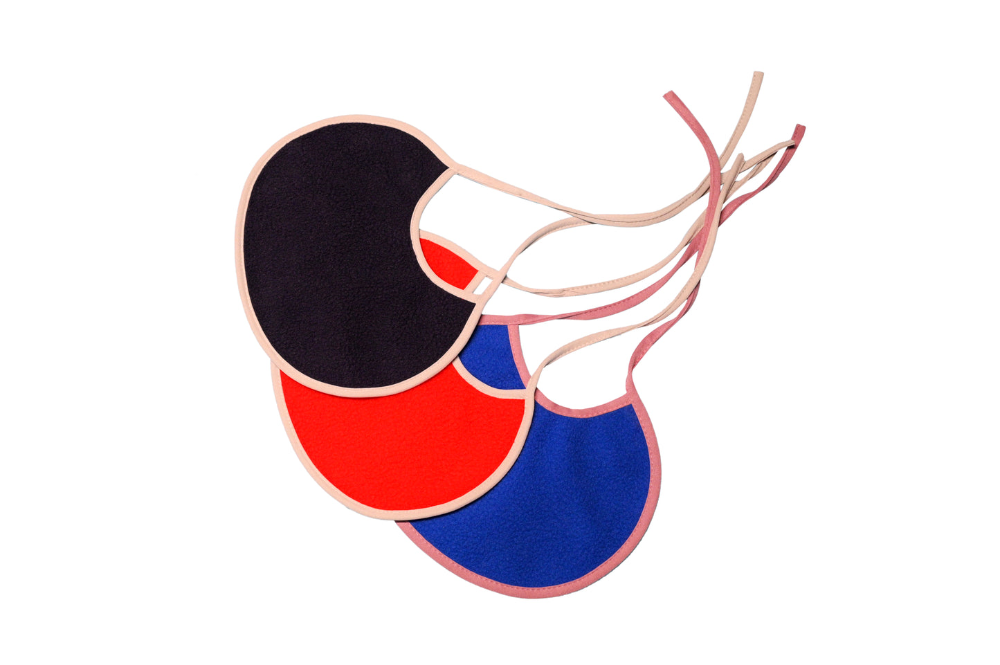 Dark Blue + Red + Royal Blue - Absorbent Bibs (Pack of 3)