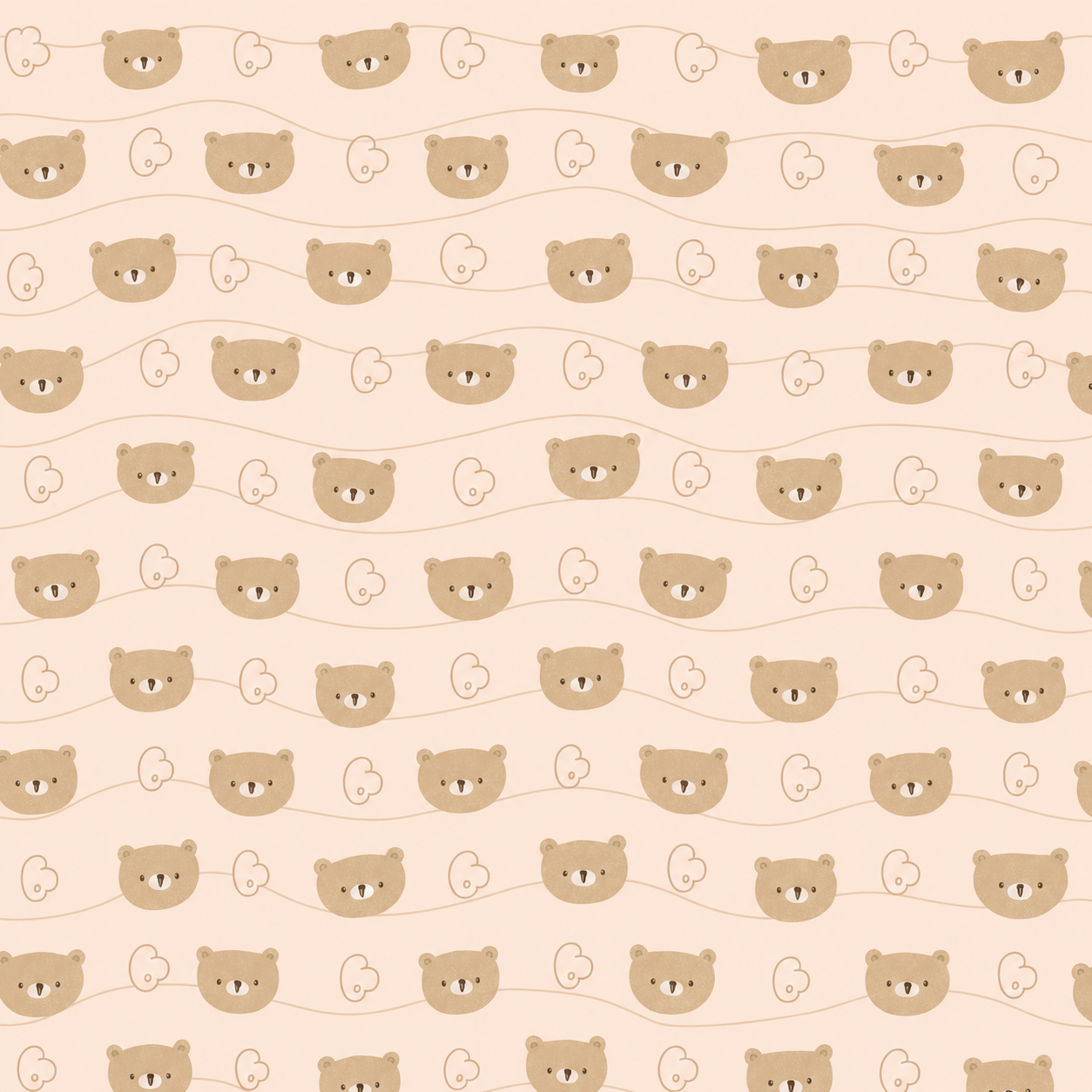 Teddy Bear Print Premium Matty