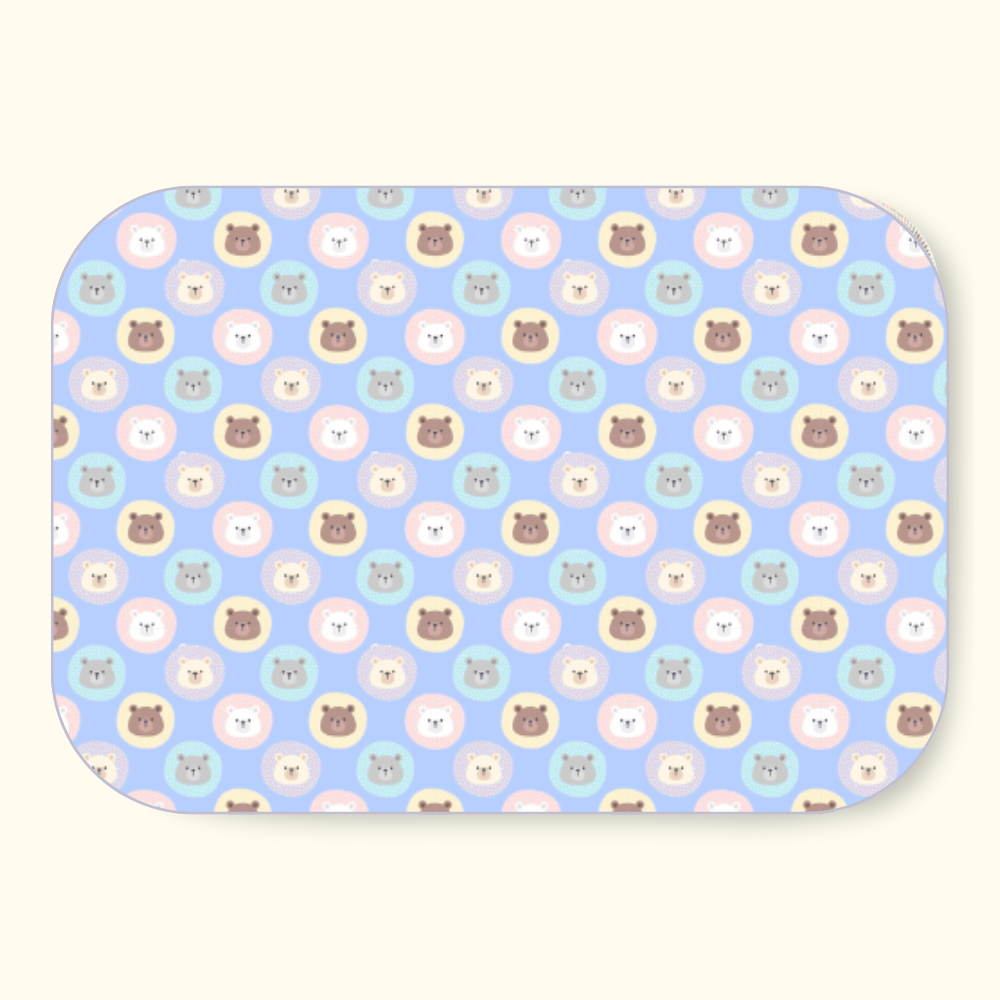 Teddy Print Crib Sheet