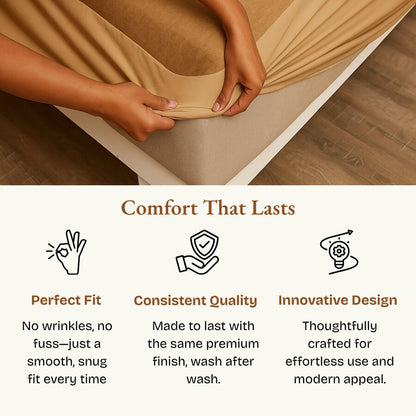 Terry Camel Mattress  Protector