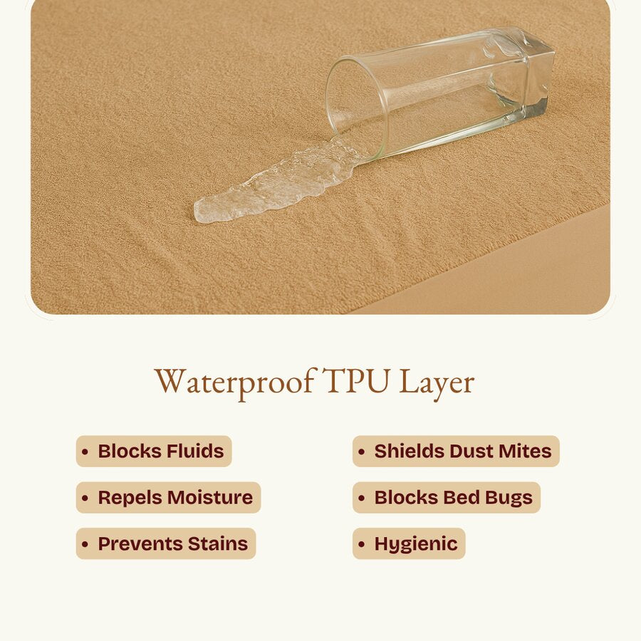 Terry Camel Mattress  Protector