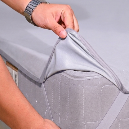Terry Elastic Grey  Mattress Protector