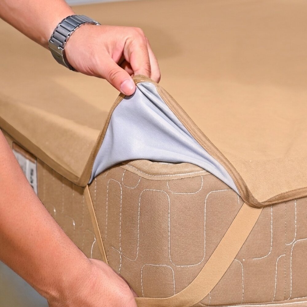 Terry Elastic Camel Mattress Protector