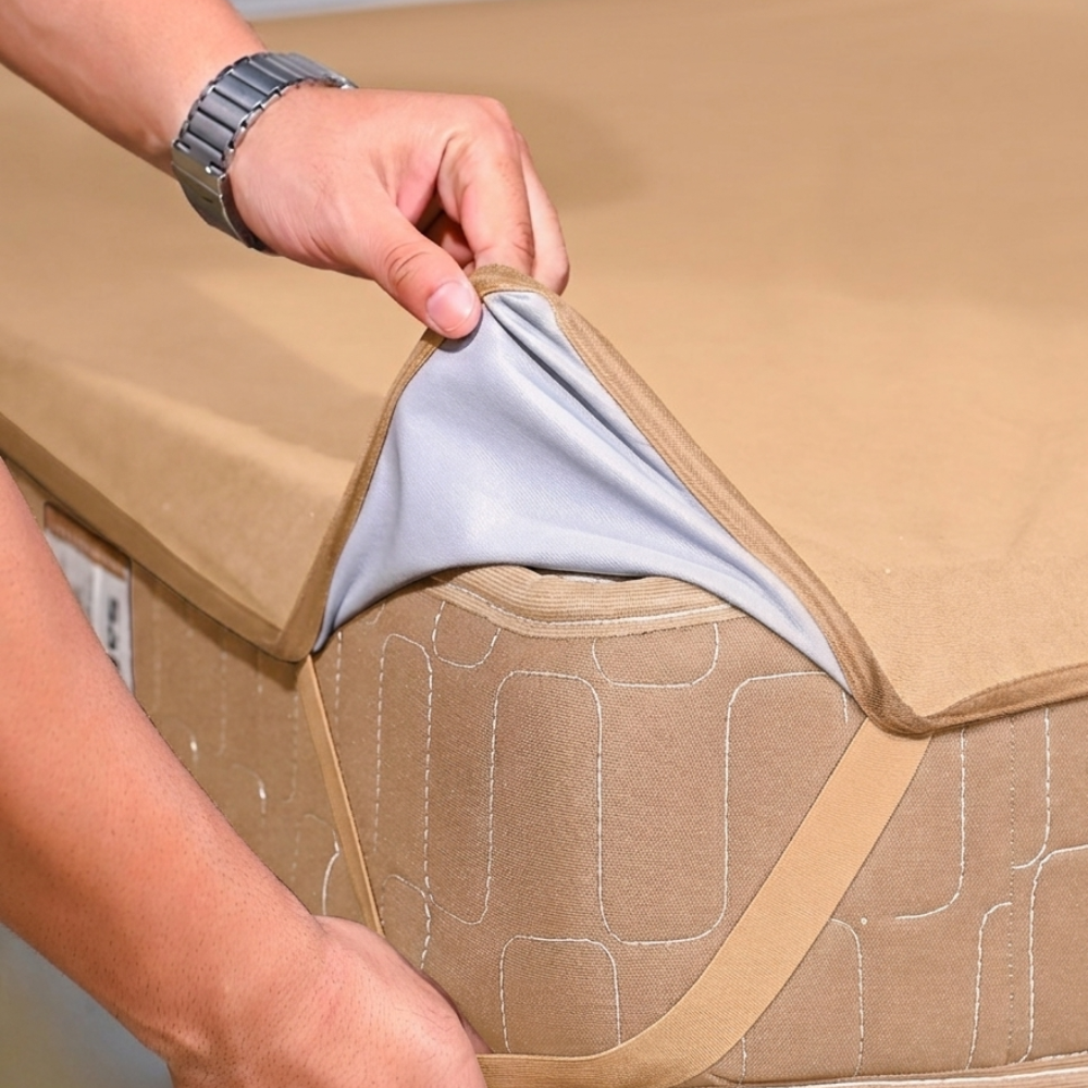Terry Elastic Camel Mattress Protector