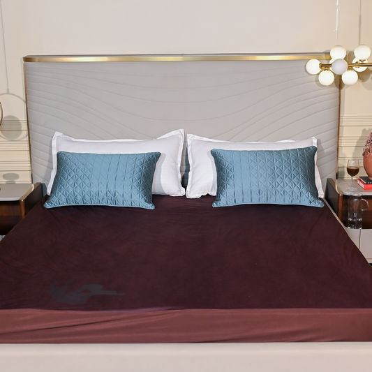 Lycra Dark Brown Waterproof Mattress Protector