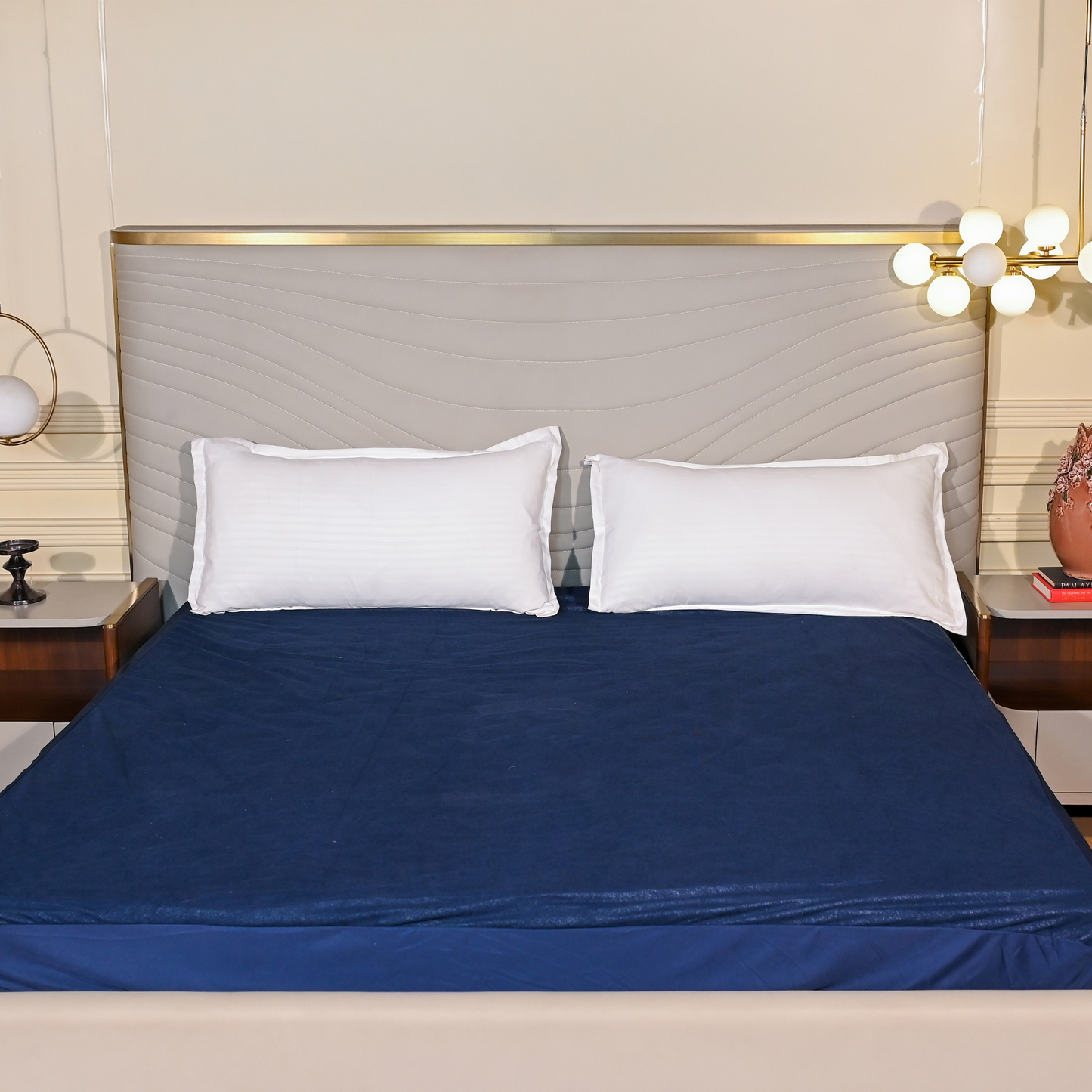 Terry Maroon Waterproof Mattress Protector
