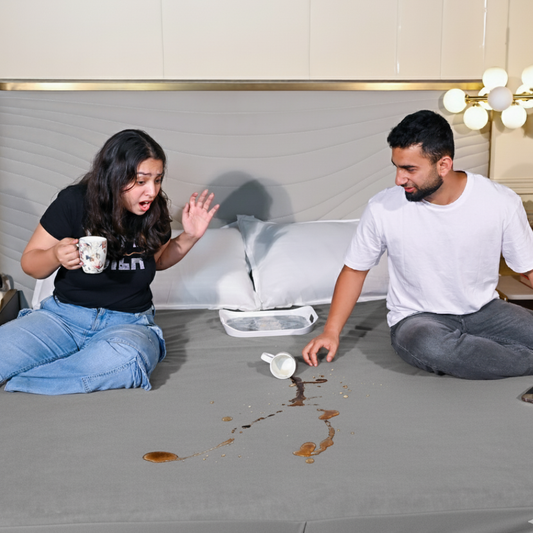 Terry Grey Waterproof Mattress Protector