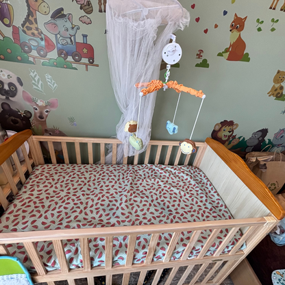 Watermelon Print Crib Sheet