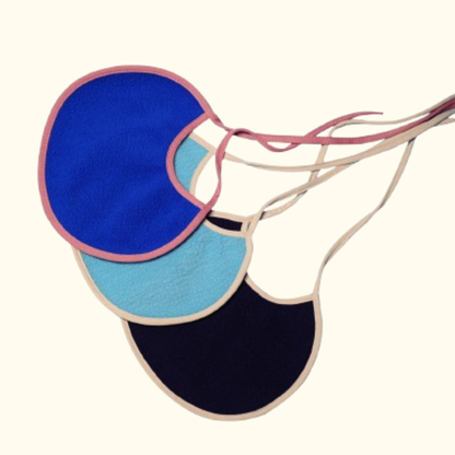 Sea Green + Royal Blue + Rani Pink - Absorbent Bibs (Pack of 3) | Large