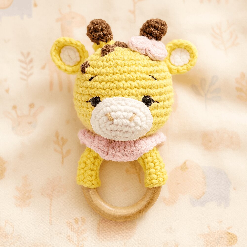 Giraffe Crochet Rattle