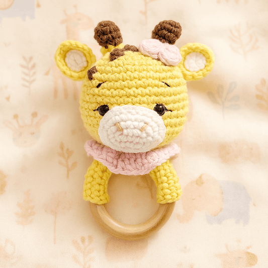 Giraffe Crochet Rattle