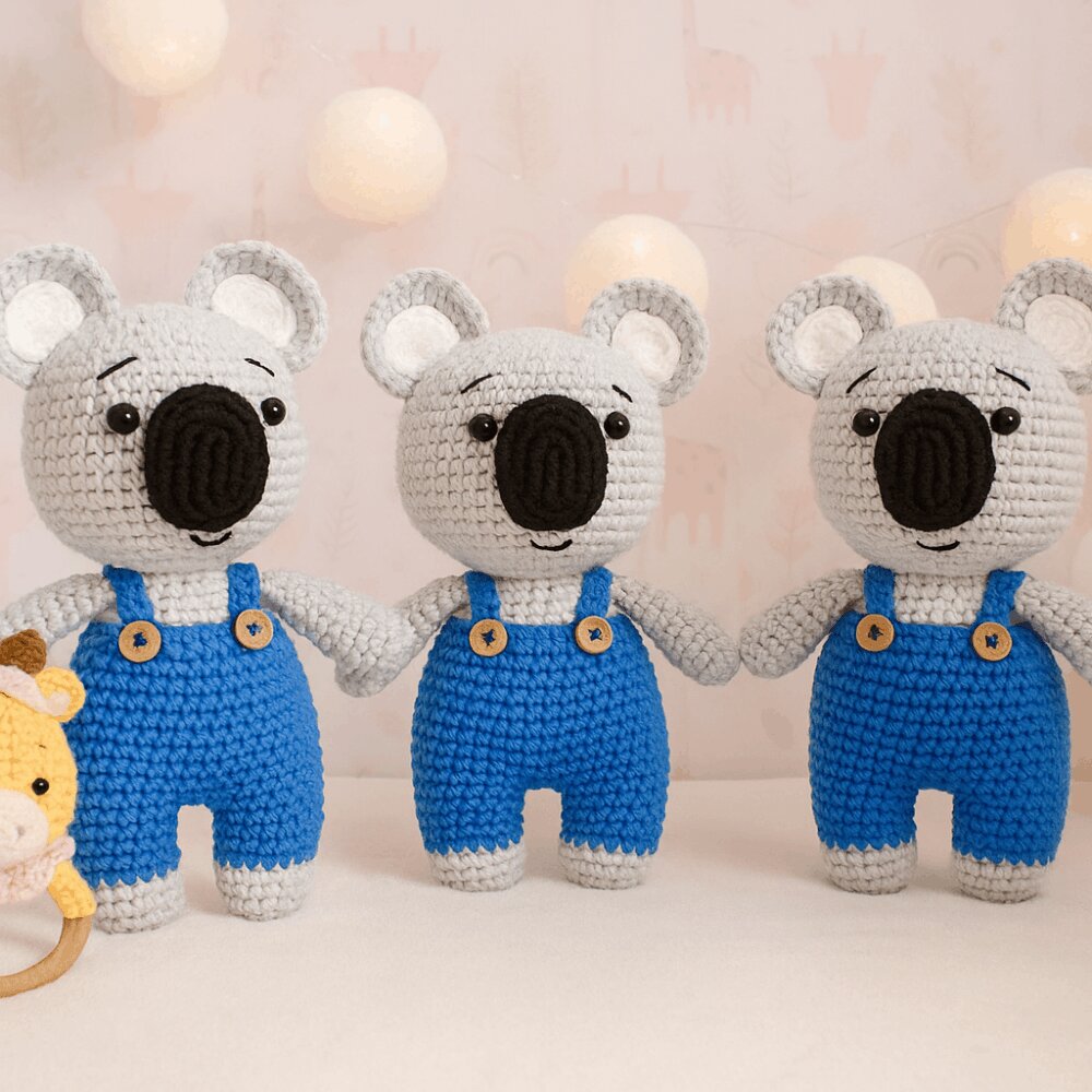 Handmade Crochet Koala Plush Toy