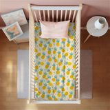 Pineapple Print Crib Sheet
