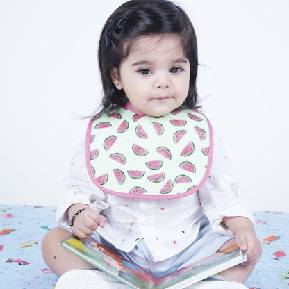 Happy Matty Watermelon Print Bib & Burp Sheet Large