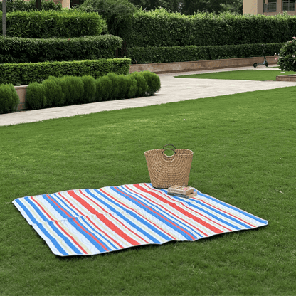 Striped Print Picnic Mat