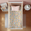 Cat Print Crib Sheet