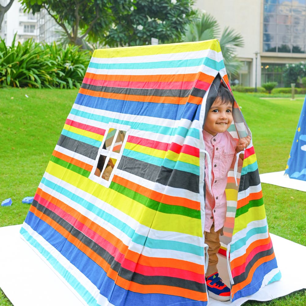 Rainbow Kids Play Tent for Outdoor Fun