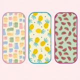 Watermelon, Pineapple & Cat Print Burp Sheets Medium (Pack of 3)