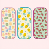 Watermelon, Pineapple & Cat Print Burp Sheets Medium (Pack of 3)