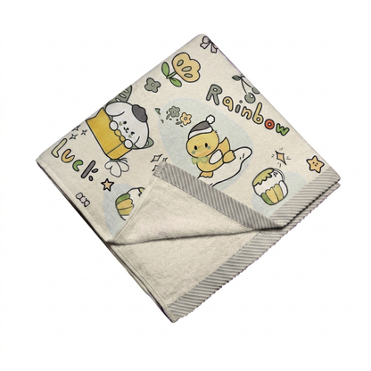 Peach Printed Towel