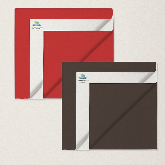 Salmon Rose + Grey Dry Sheet (Pack of 2)