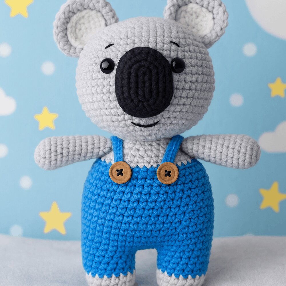 Handmade Crochet Koala Plush Toy