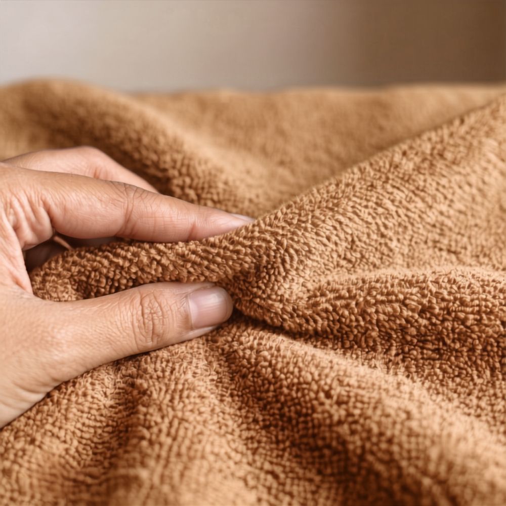 Waterproof Terry Cotton Mattress Protector - With Elastic (Camel)