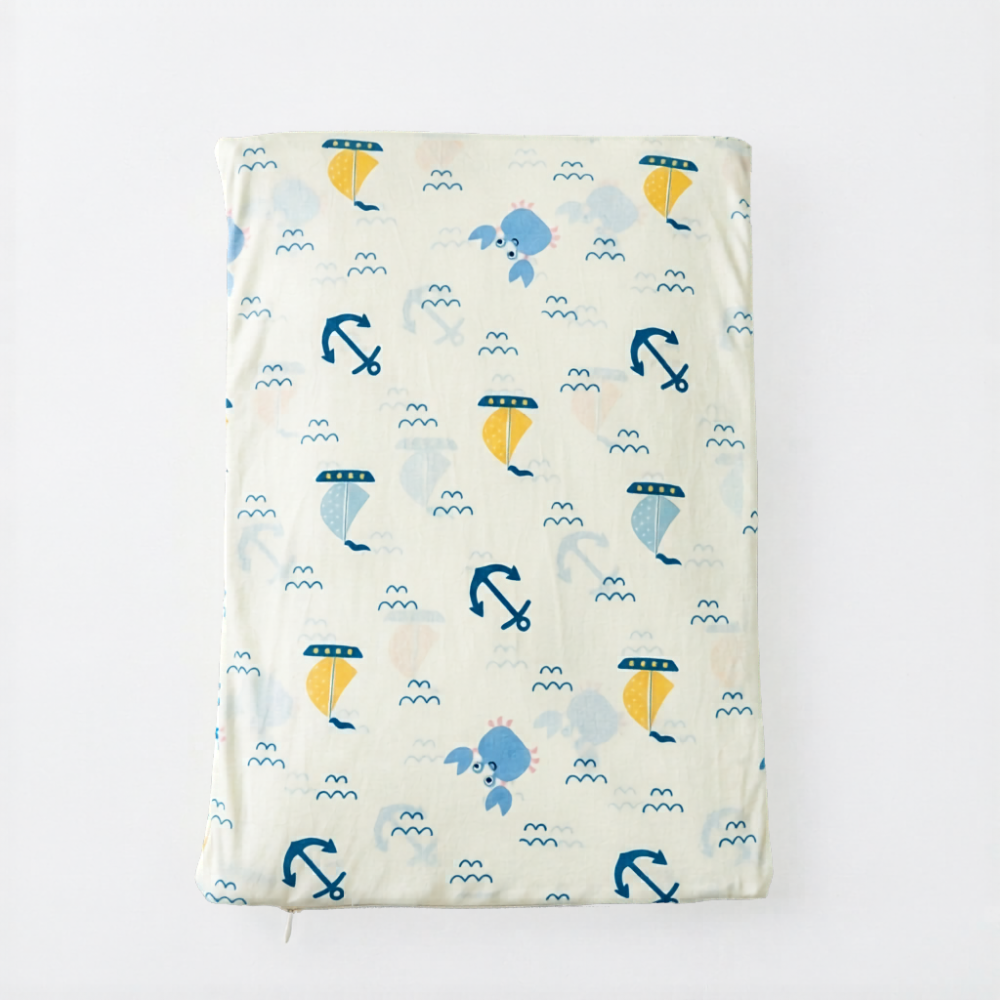 Nautical Print Full Size Wedge Pillow