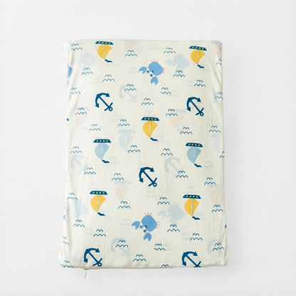 Nautical Print Full Size Wedge Pillow