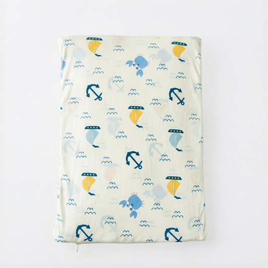 Nautical Print Full Size Wedge Pillow