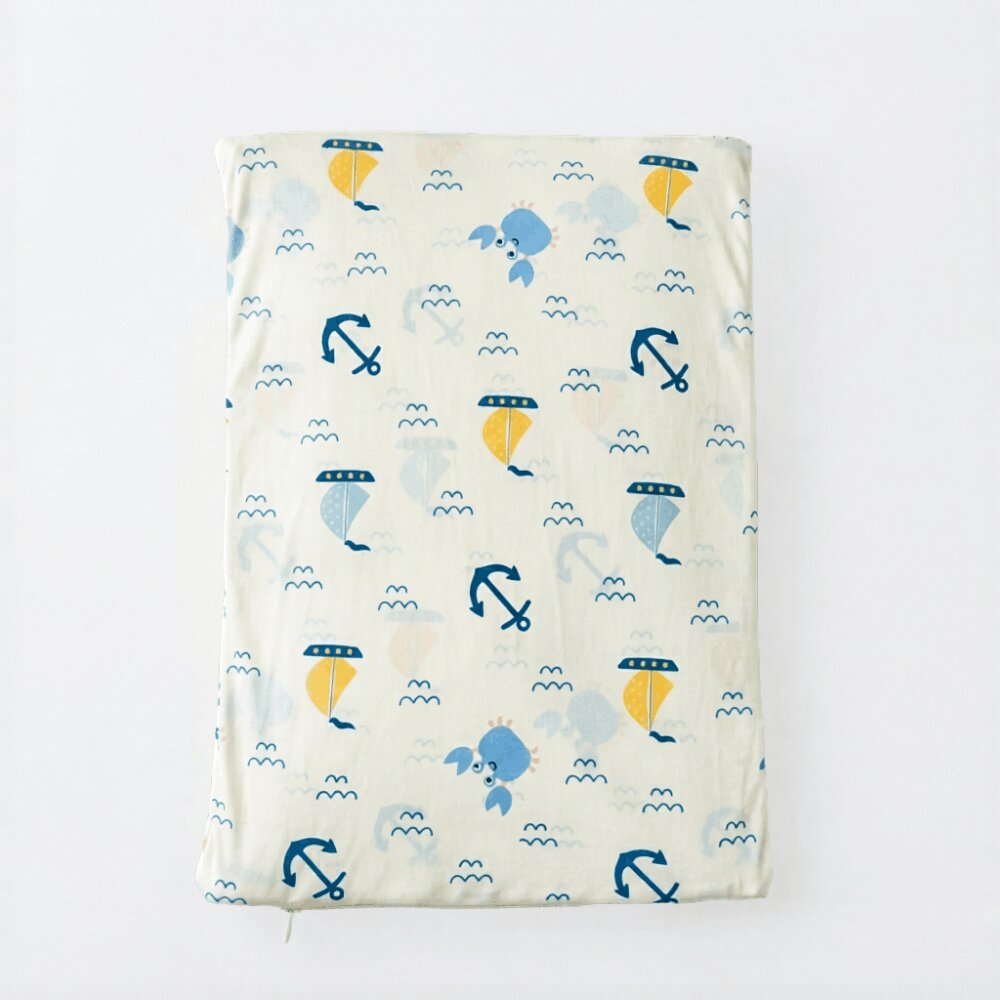 Nautical Print Full Size Wedge Pillow