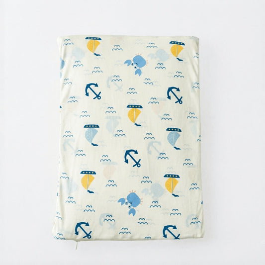 Nautical Print Full Size Wedge Pillow