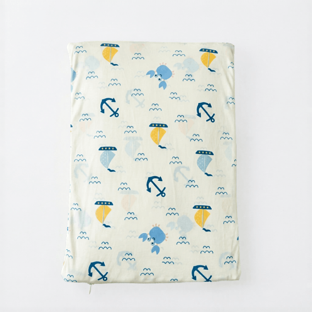 Nautical Print Full Size Wedge Pillow