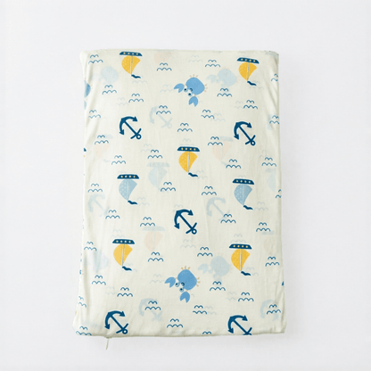 Nautical Print Full Size Wedge Pillow