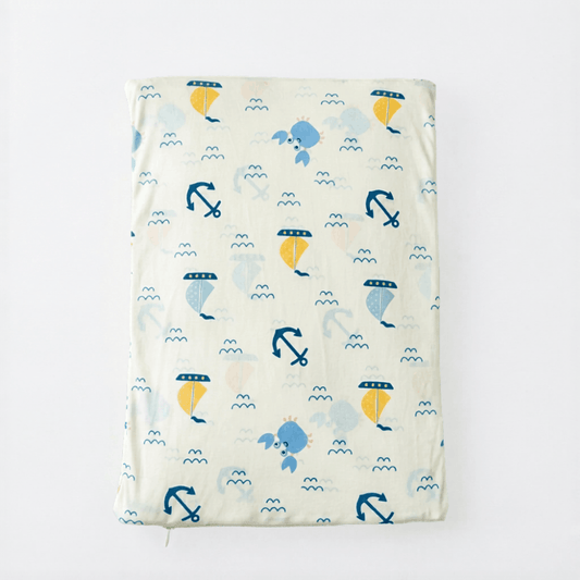 Nautical Print Full Size Wedge Pillow