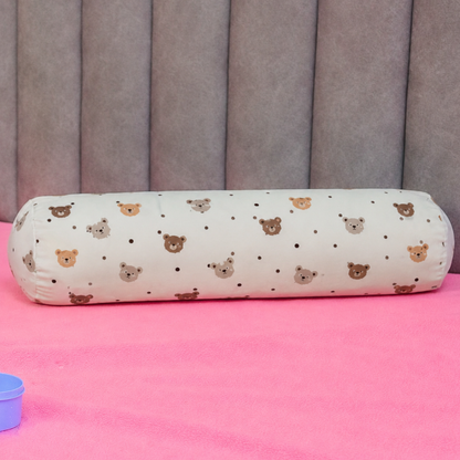 Bear Print Cuddle Bloster Pillow