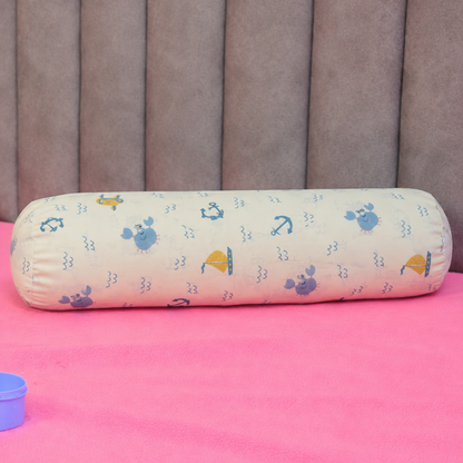 Nautical Print Cuddle Bolster Pillow