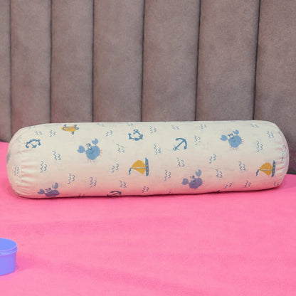 Nautical Print Cuddle Bolster Pillow
