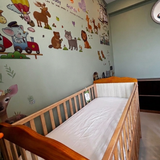 Waterproof White Crib Mattress Protector Sheet
