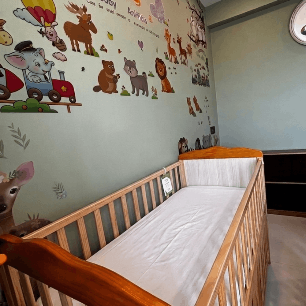 Waterproof White Crib Mattress Protector Sheet
