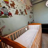 Waterproof White Crib Mattress Protector Sheet
